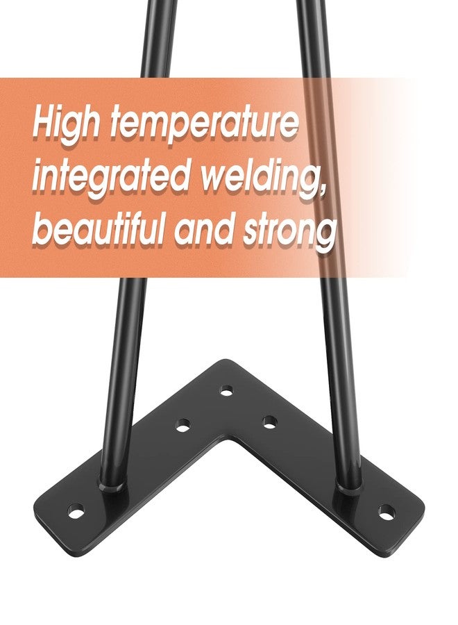 Supermaster Hairpin Legs Heavy 4 in Hairpin Furniture Legs Furniture Metal Table Legs for Cabinet, Wardrobe, Tv Cabinets, Drawers - Image 4